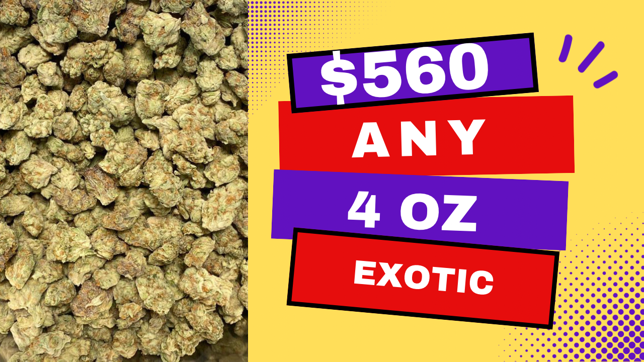 $560 Any 4 Oz Exotic 