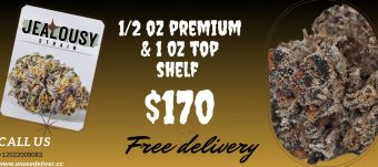 1/2 oz premium & 1 oz top shelf for $170 